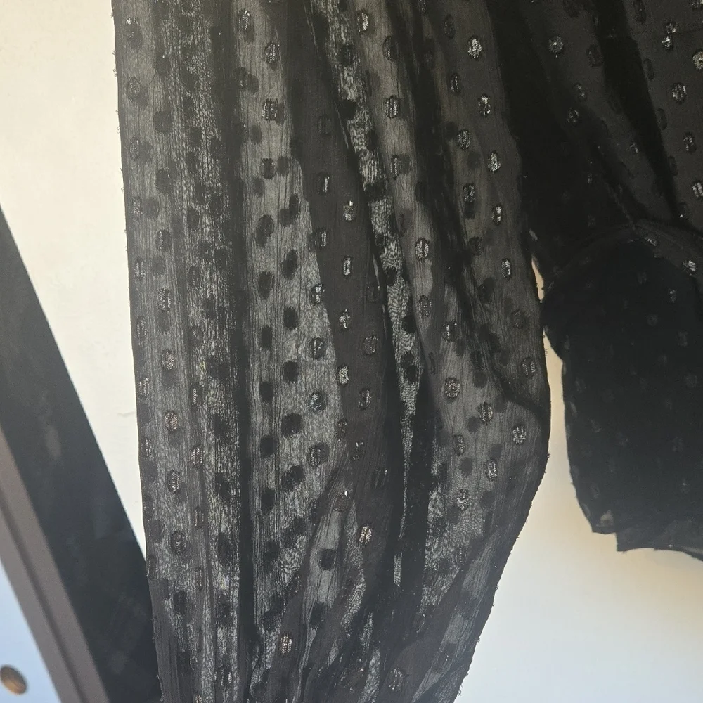INC International Concepts Black Off-Shoulder Top - Picture 4 of 5